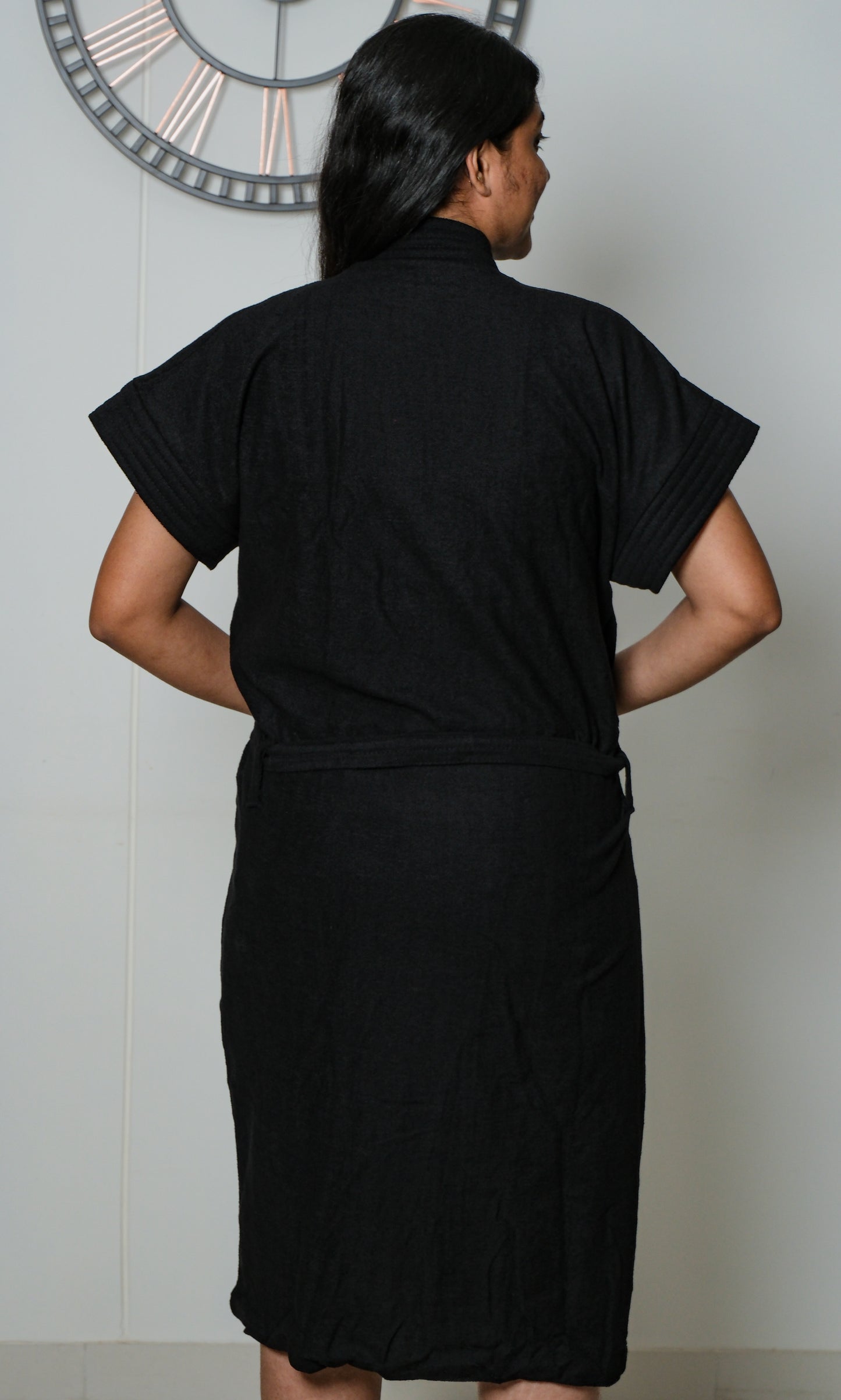 Solid Cotton Bathrobe