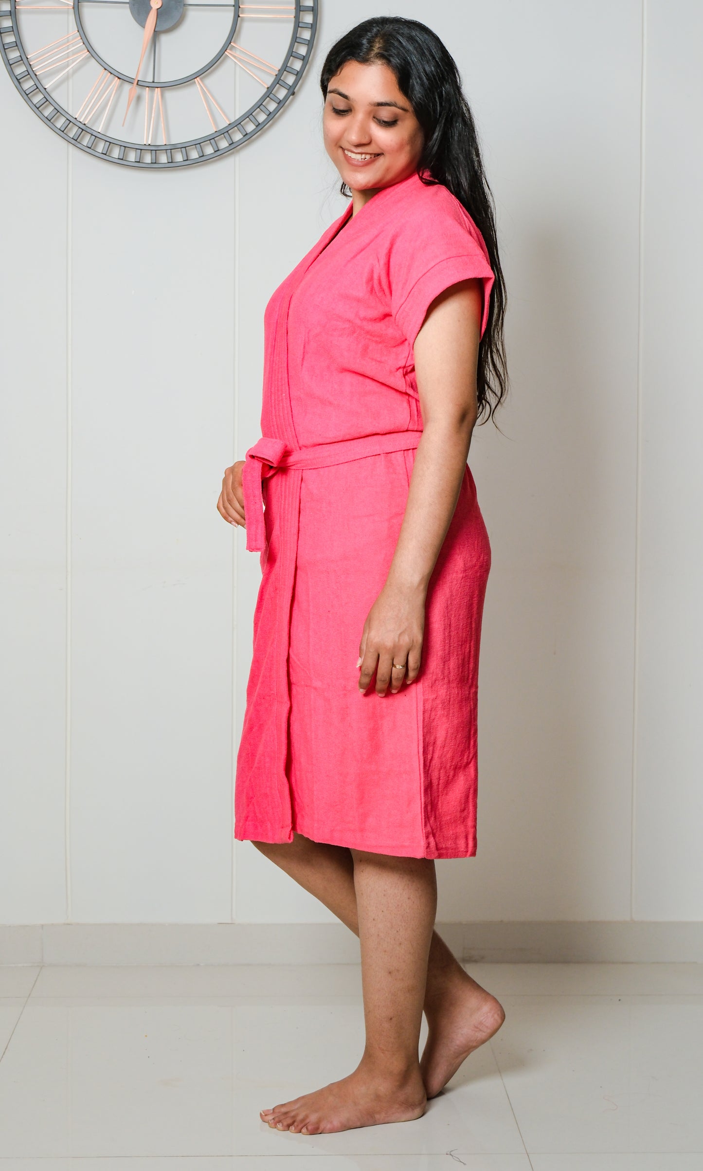 Solid Cotton Bathrobe