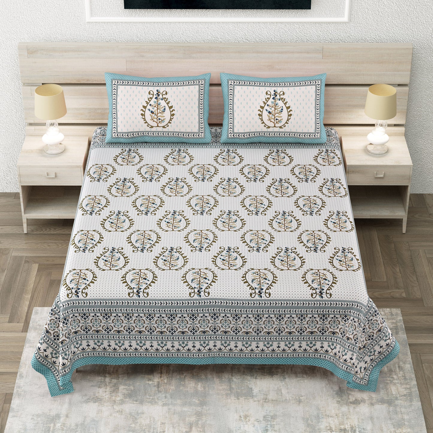 Parchinkari - King Size Bedsheet