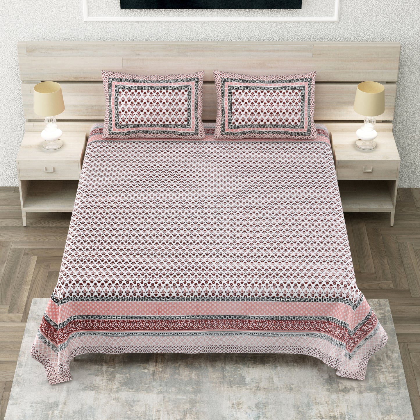 Hunar Hues - King Size Bedsheet