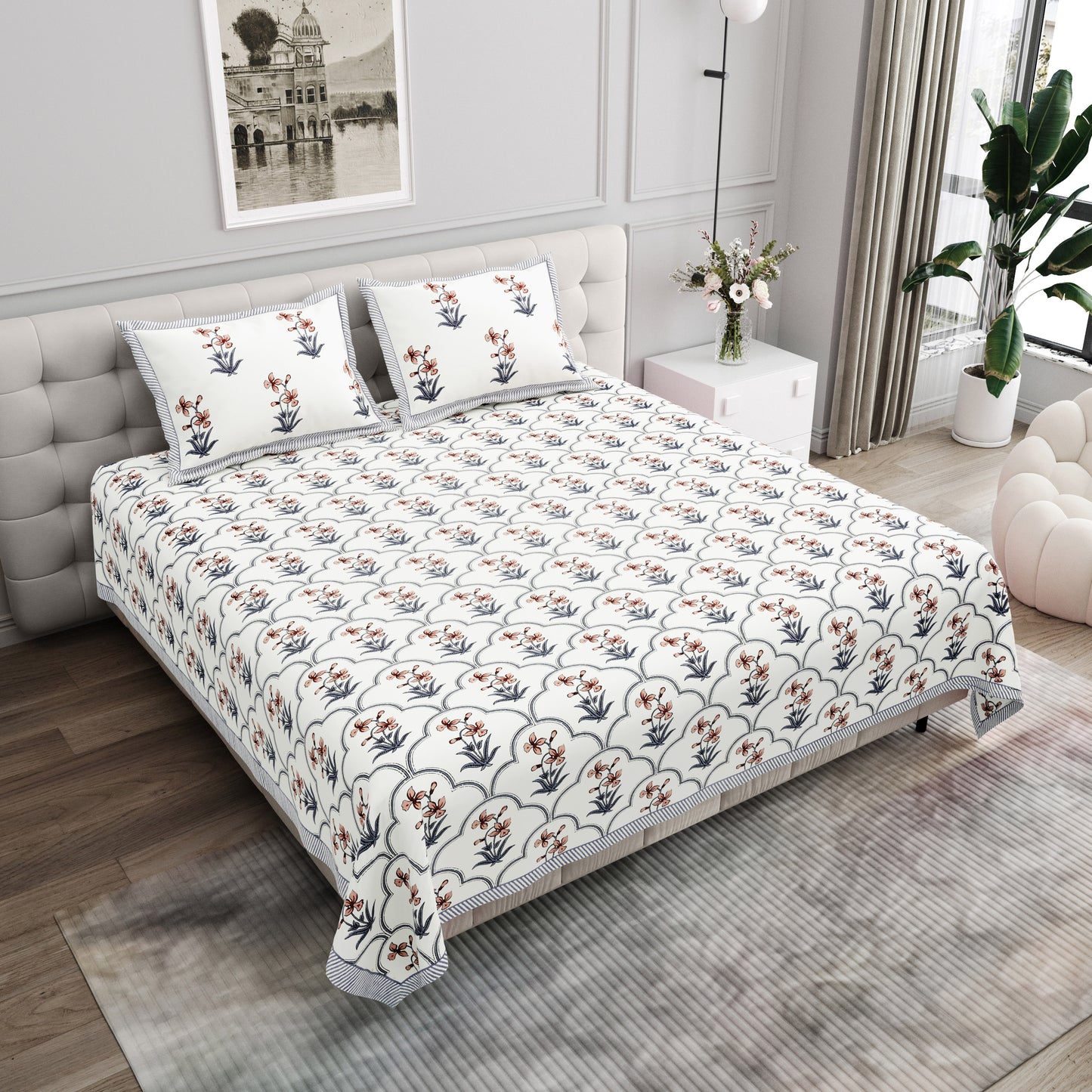 Verlaine - King Size Bedsheet