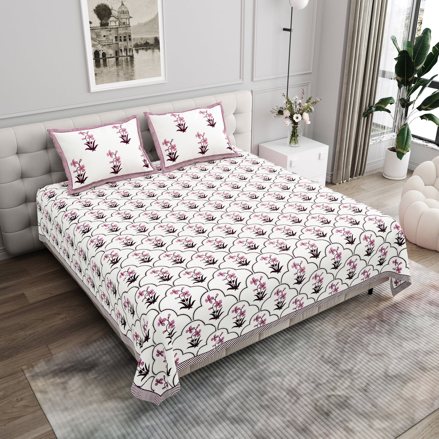 Verlaine - King Size Bedsheet