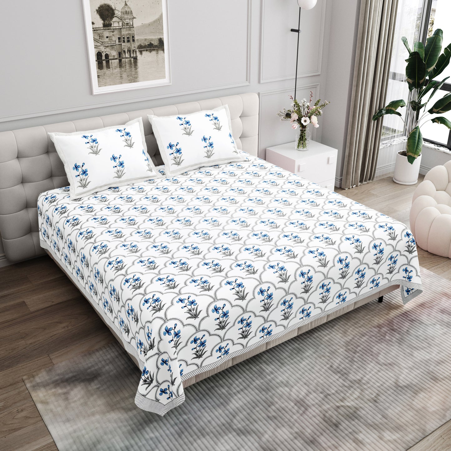 Verlaine - King Size Bedsheet