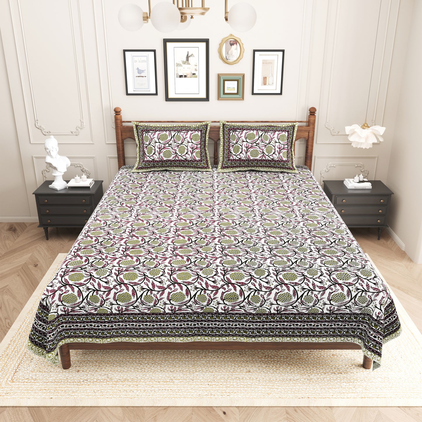 Aurora Sateen - King Size Bedsheet