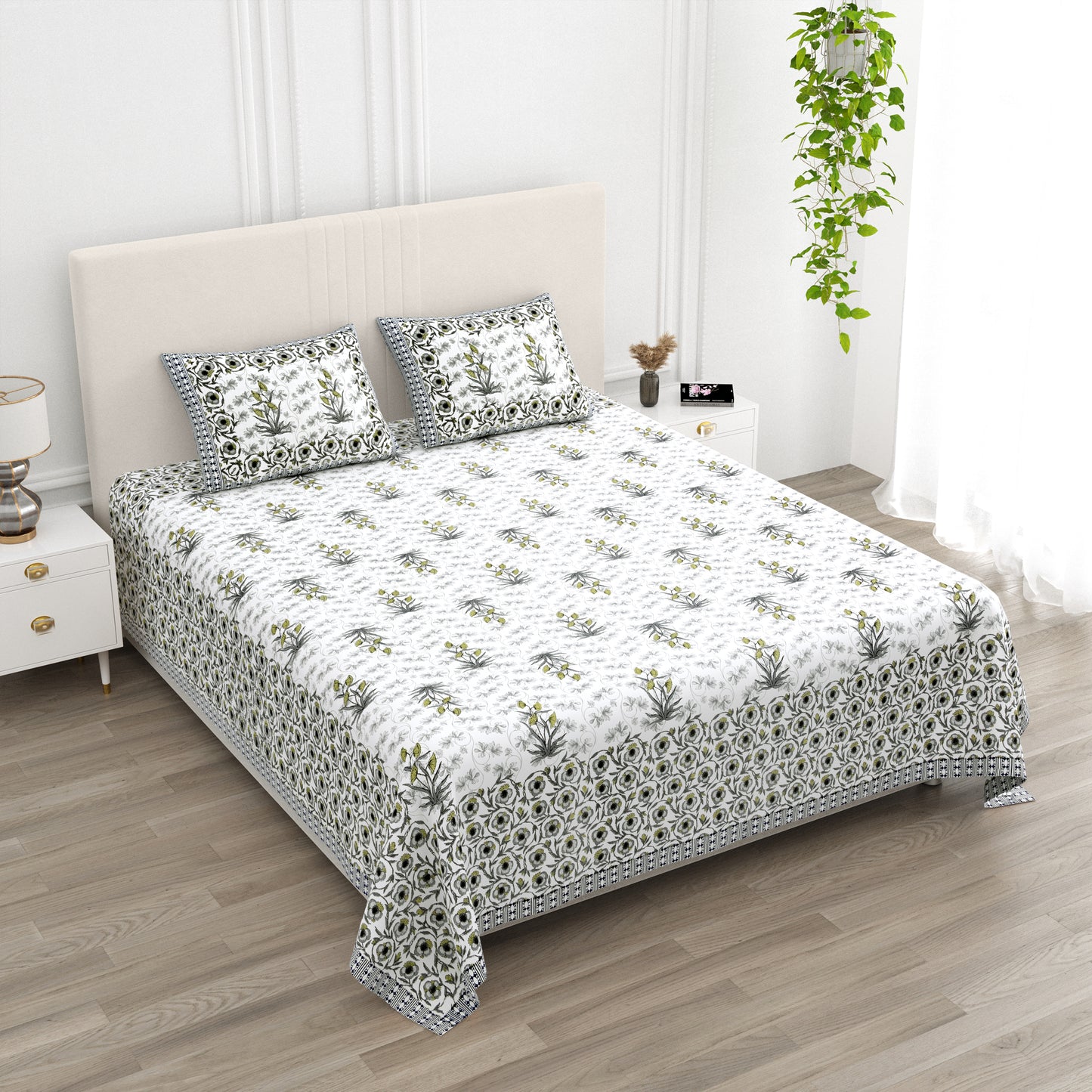 Botanic Bliss - King Size Bedsheet