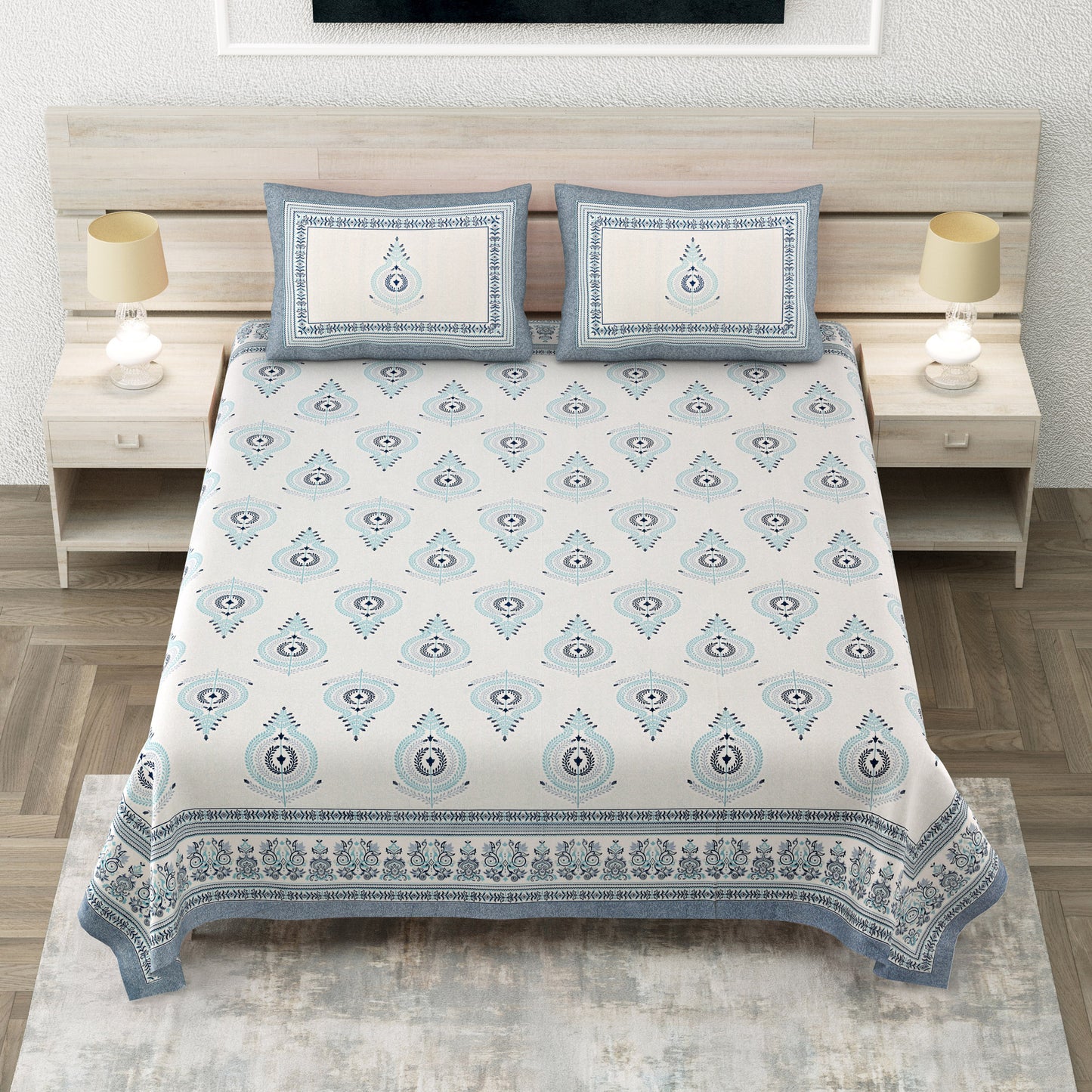 Zardozi Grace - King Size Bedsheet