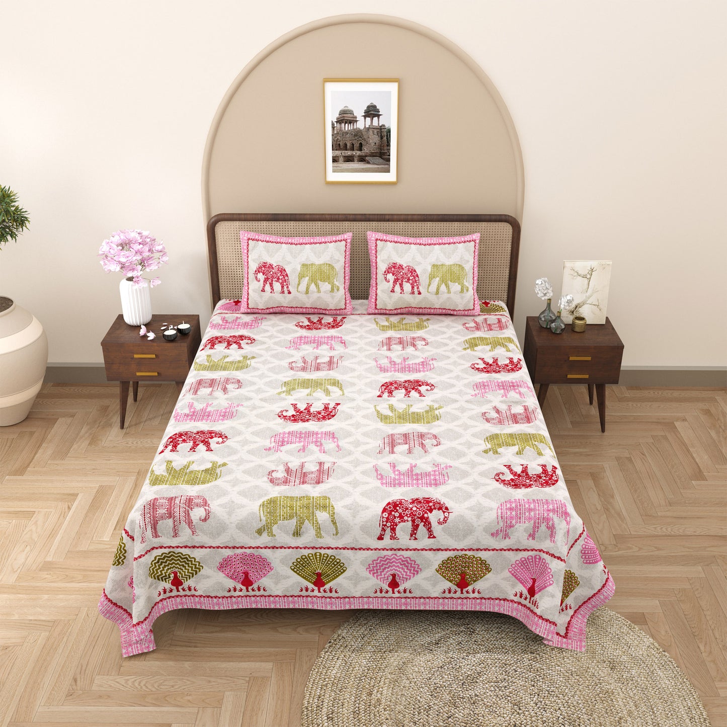 Rajwada Retreat - Double bed Bedsheet