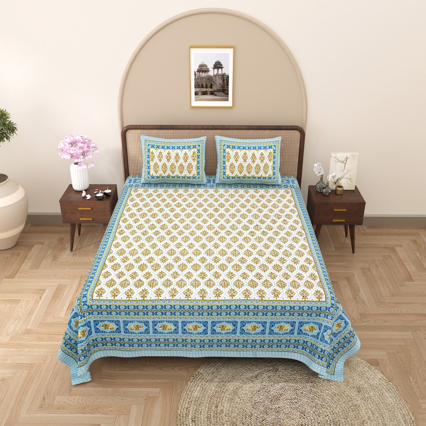 Palash Dream - Double bed Bedsheet