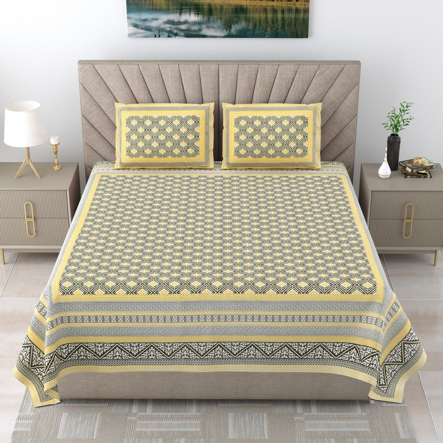 Zen Verde - Double bed Bedsheet