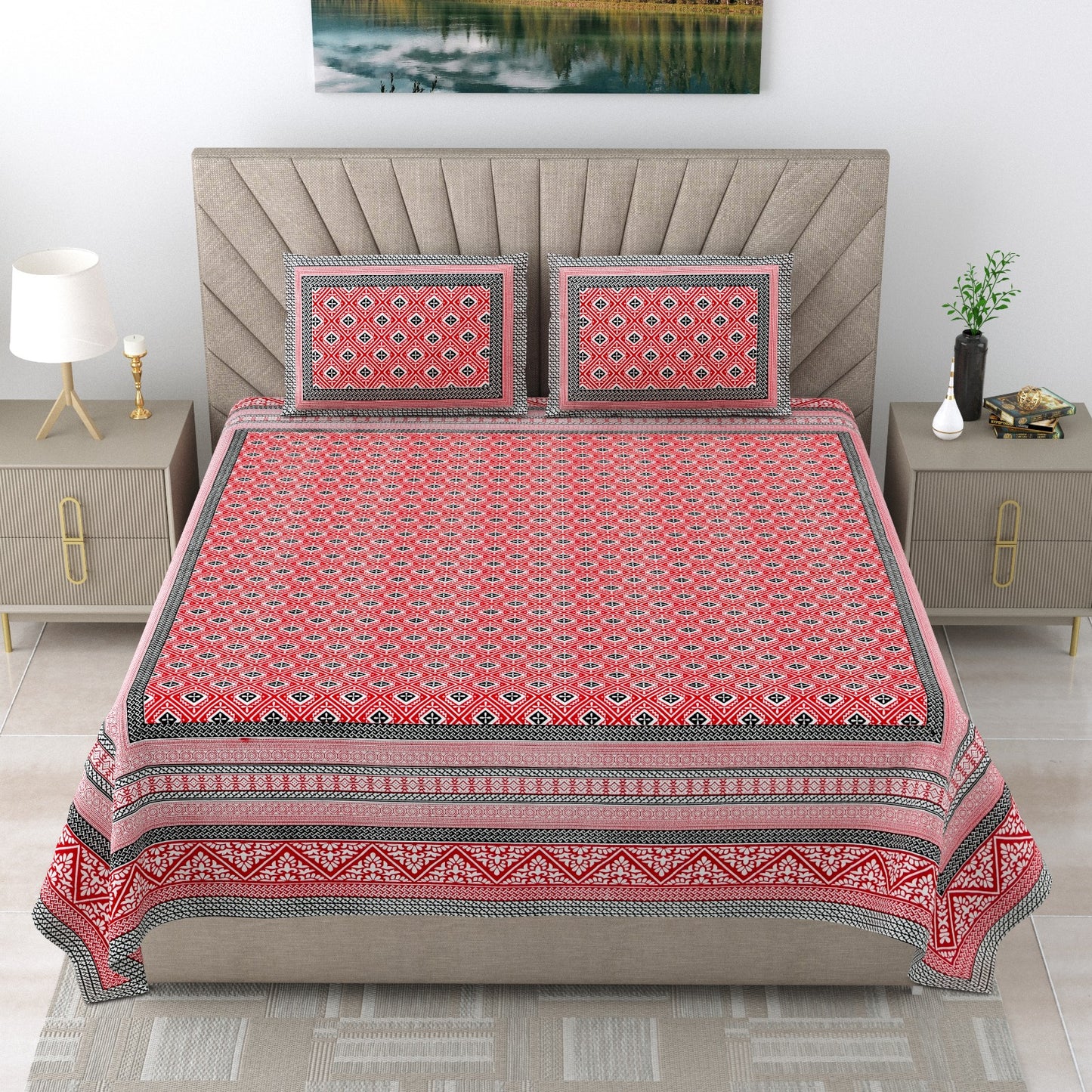 Zen Verde - Double bed Bedsheet