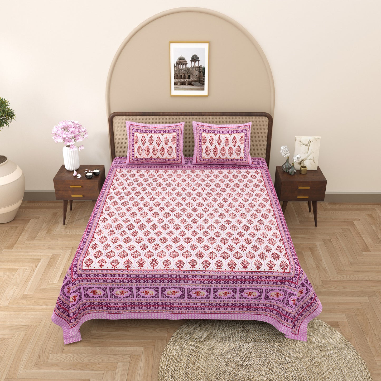 Palash Dream - Double bed Bedsheet