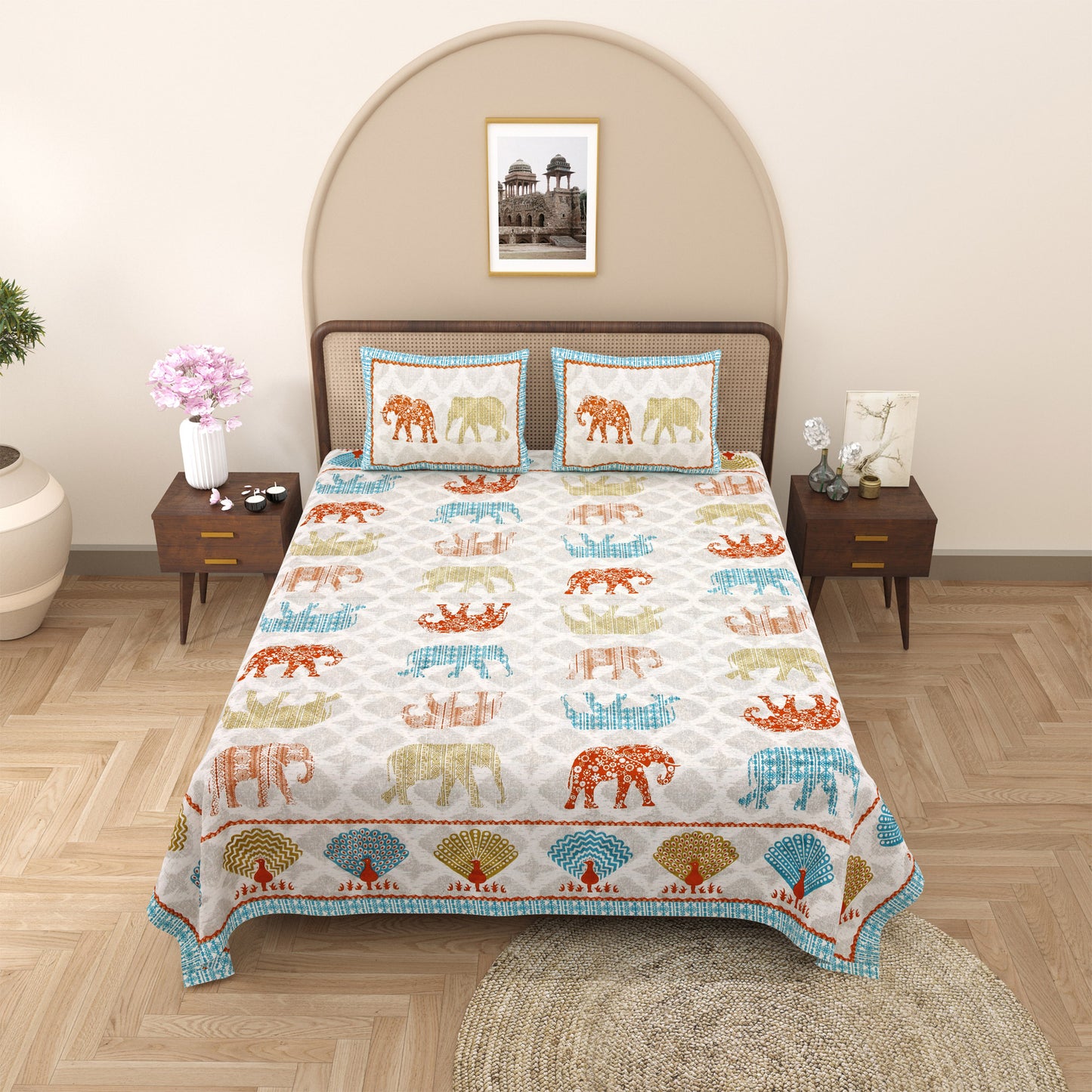 Rajwada Retreat - Double bed Bedsheet