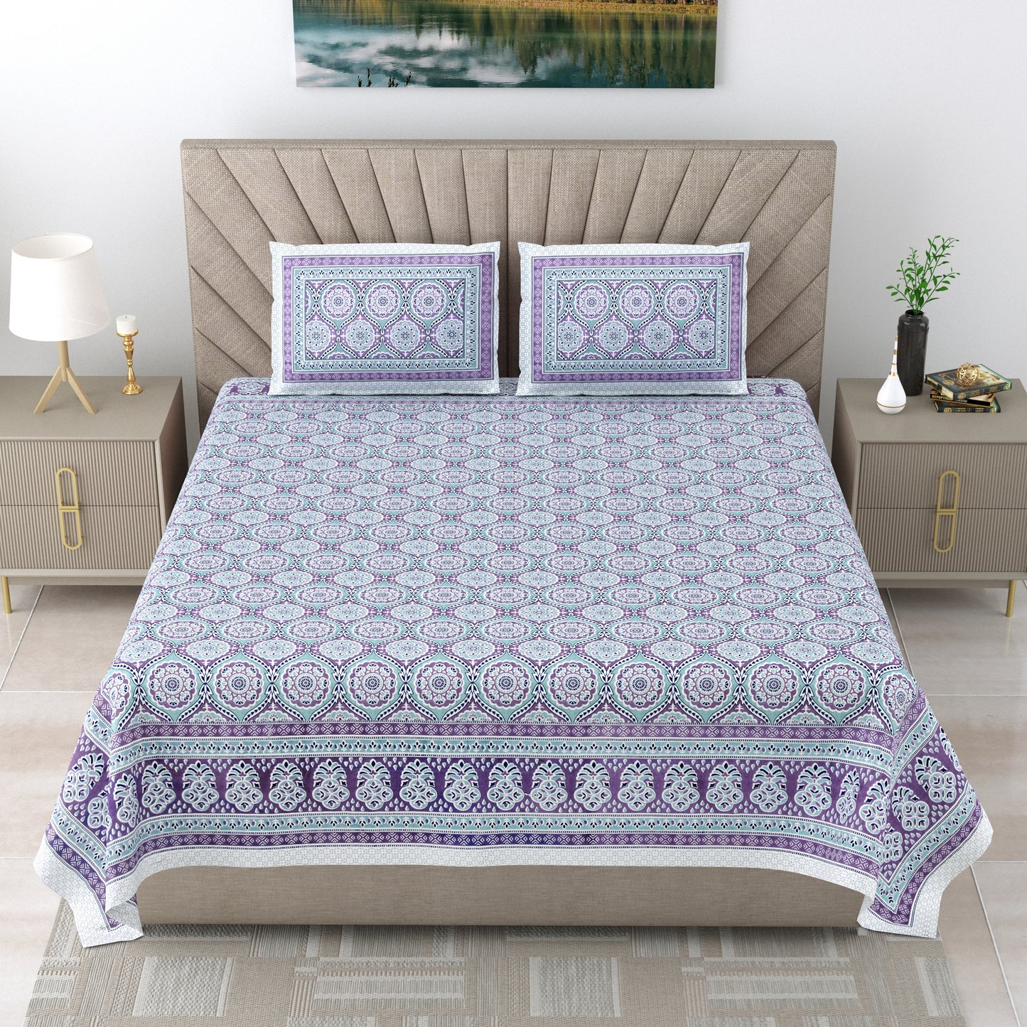 Verde Vibe - Double bed Bedsheet
