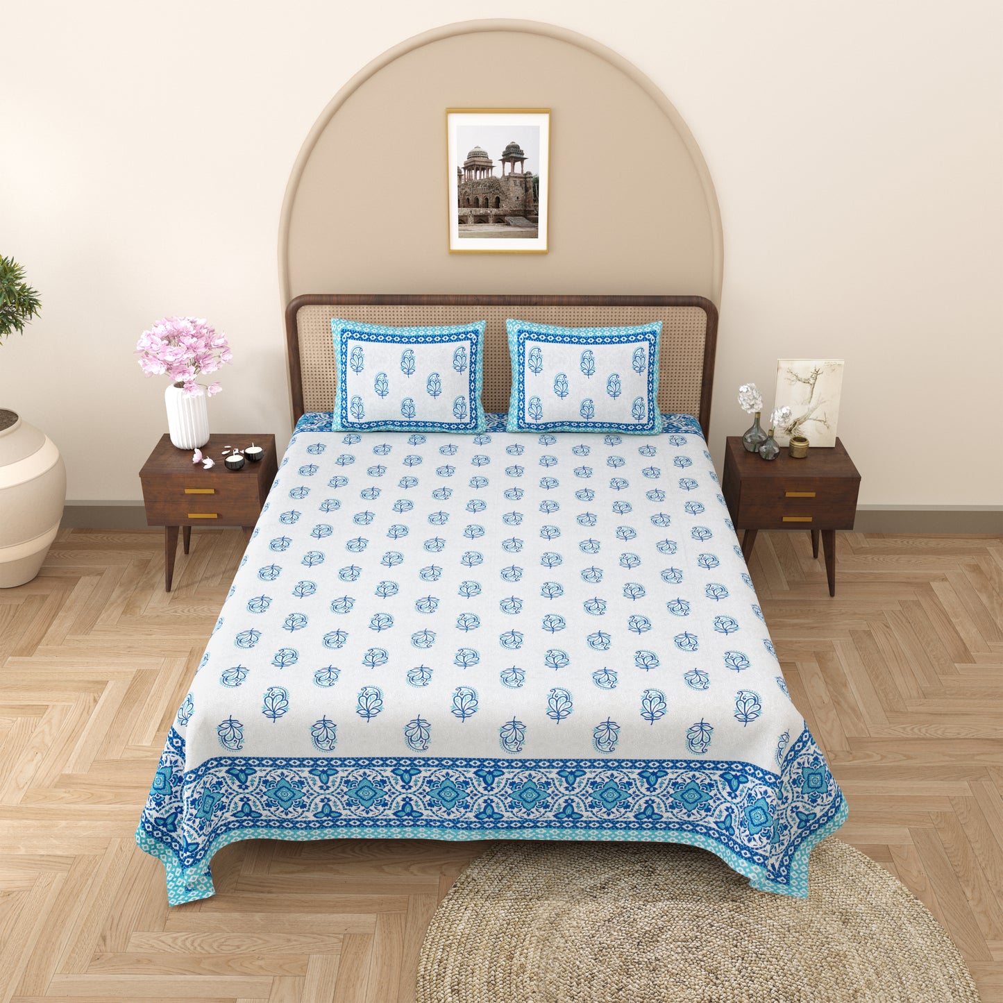 Deccan Greens - Double bed Bedsheet