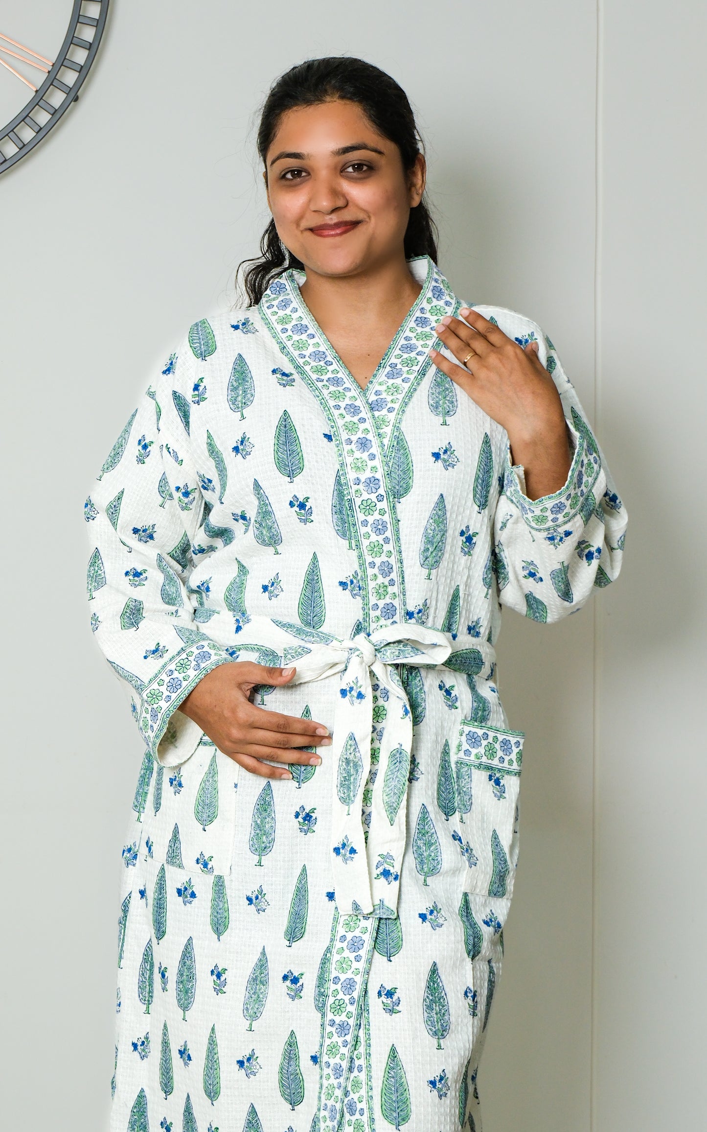 Forest Dew - Jaipuri Bathrobe