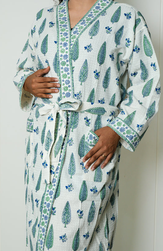 Forest Dew - Jaipuri Bathrobe