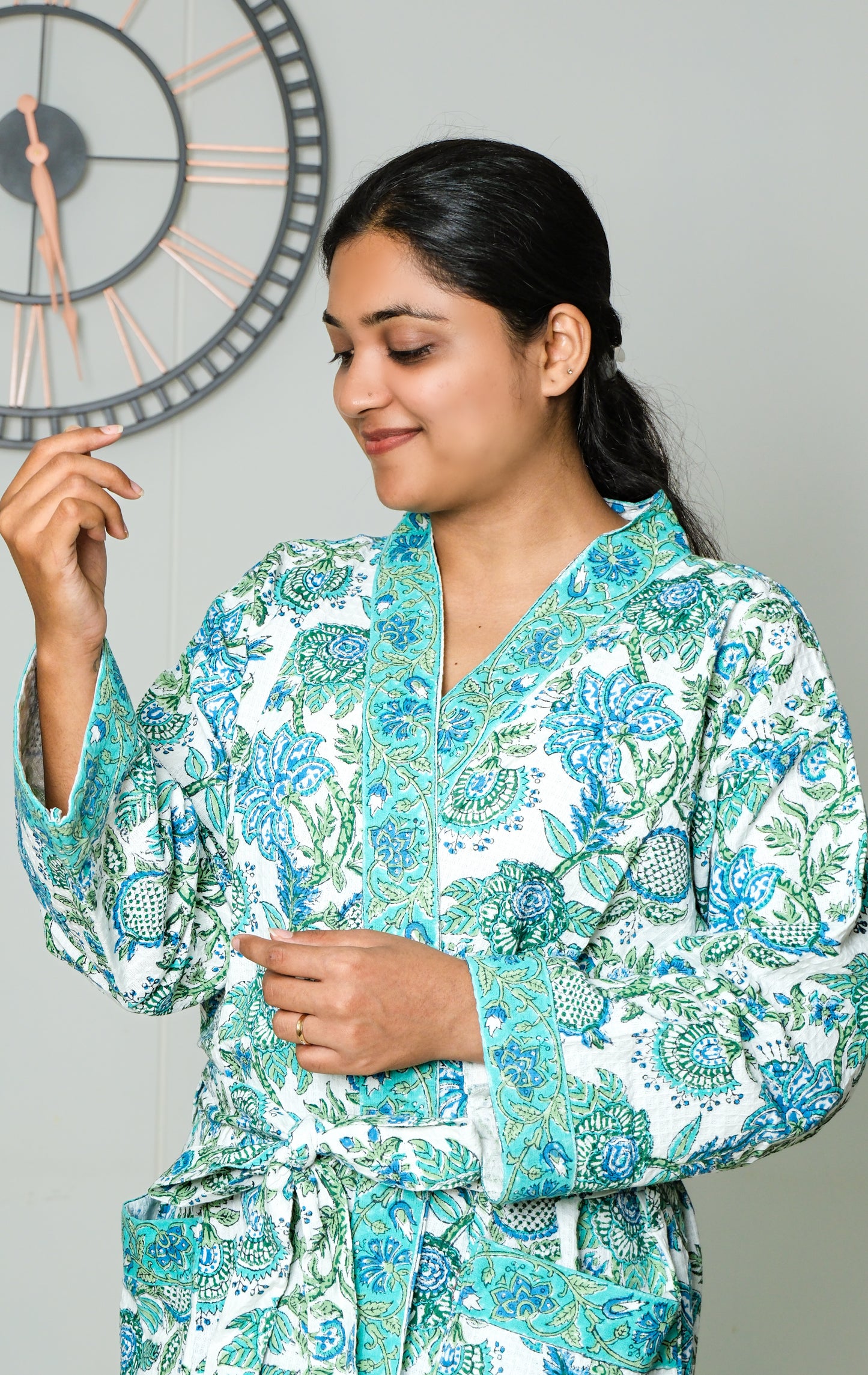 Ocean Vine - Jaipuri Bathrobe
