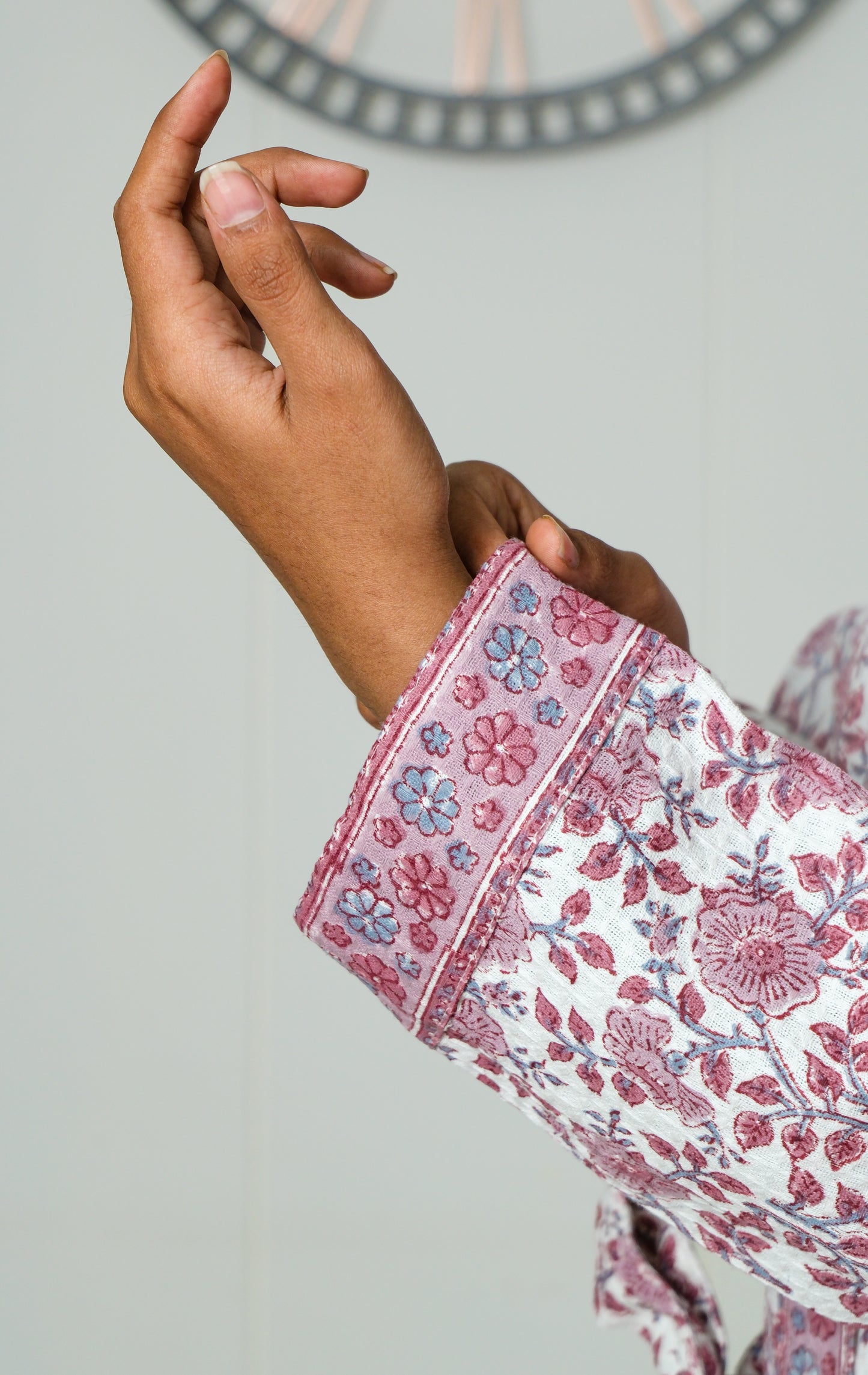 Wild Rose Whisper - Jaipuri Bathrobe