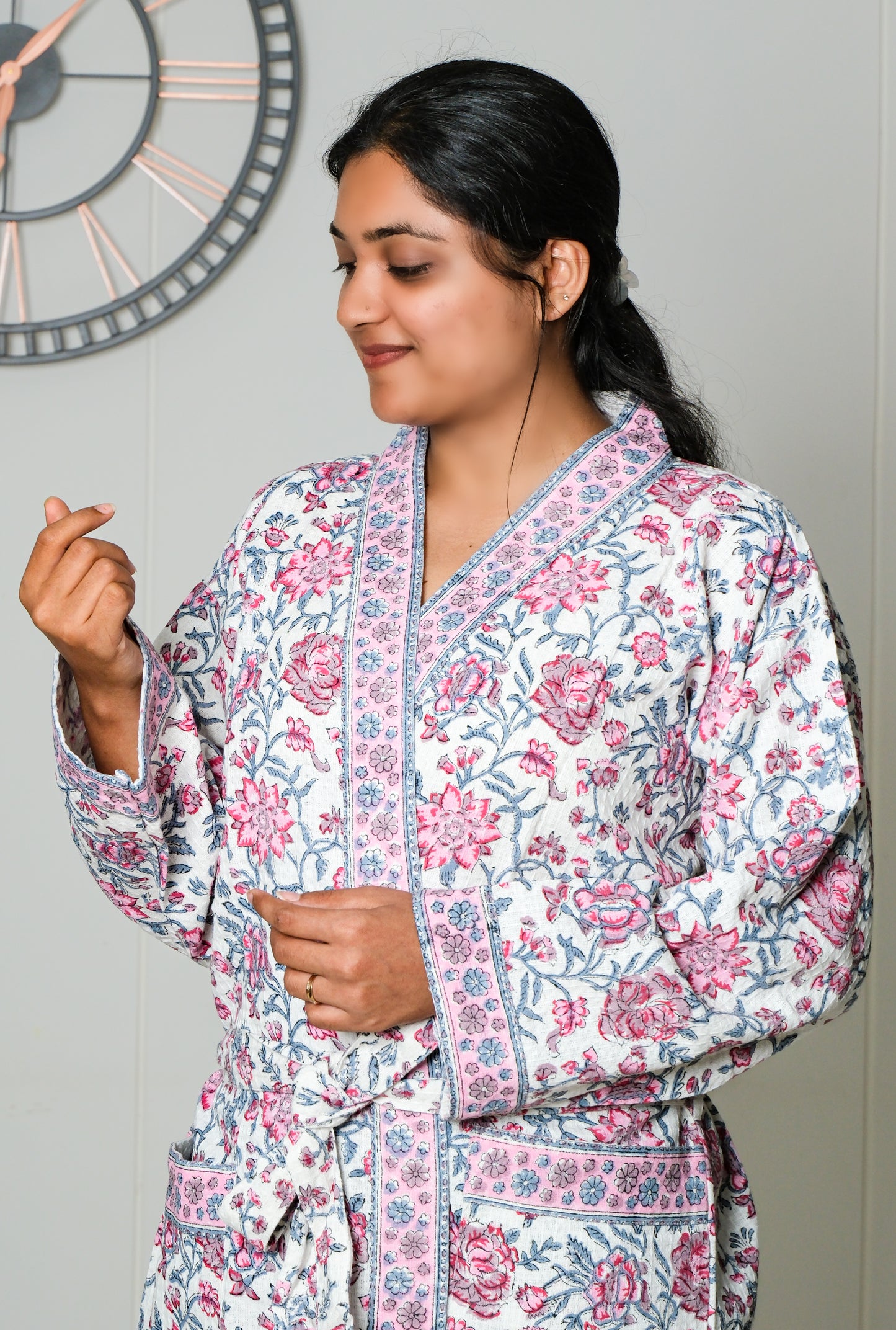 Rose Whisper - Jaipuri Bathrobe