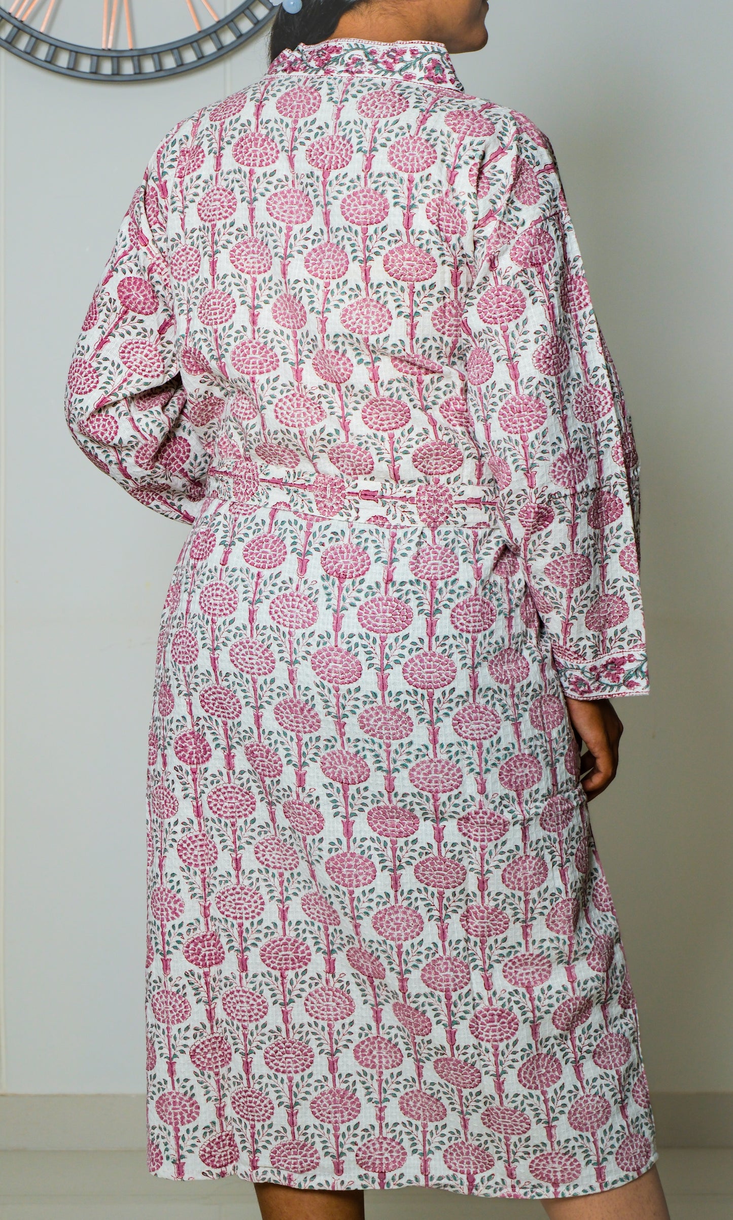 Blush Bloom - Jaipuri Bathrobe