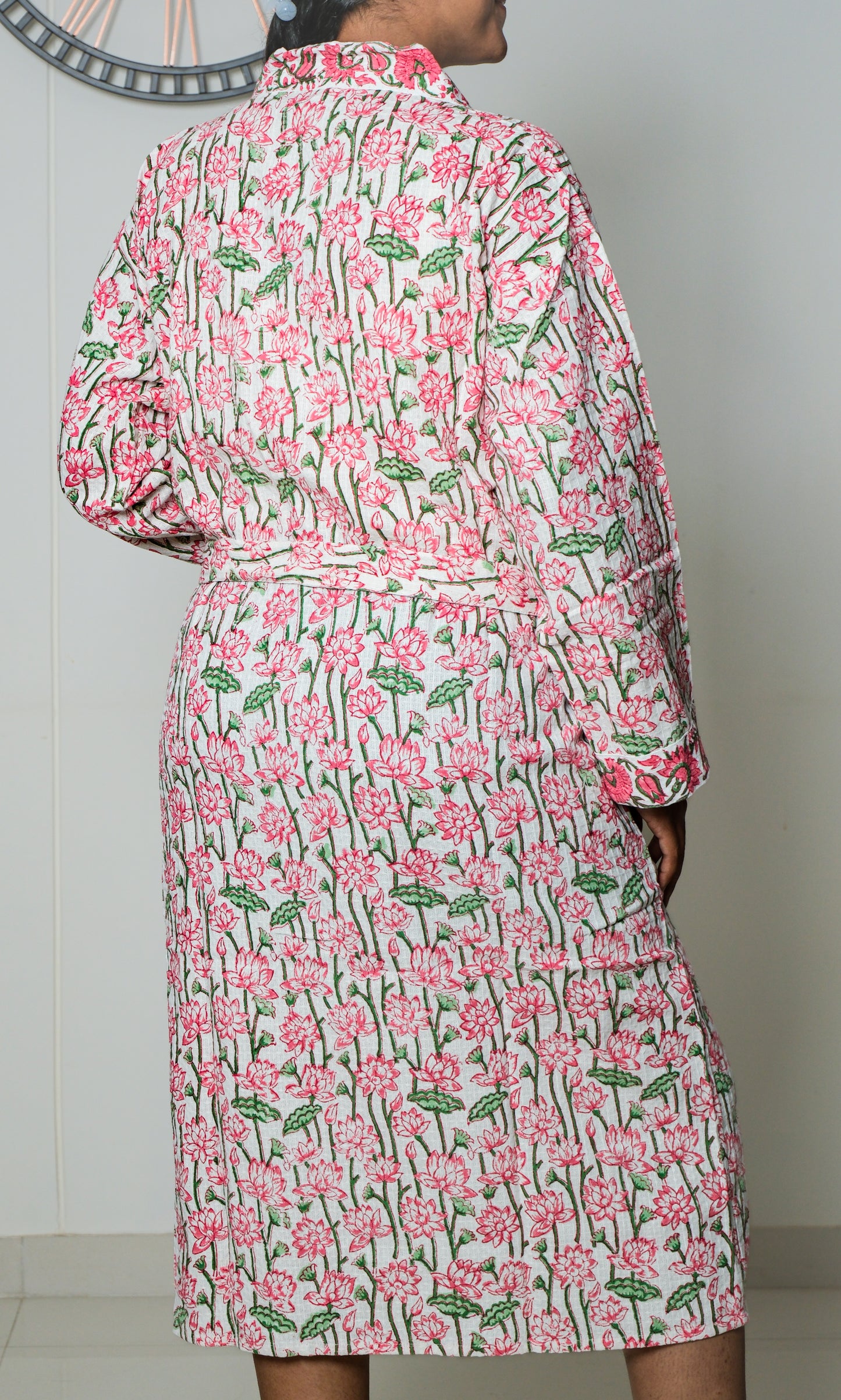 Lotus Garden - Jaipuri Bathrobe