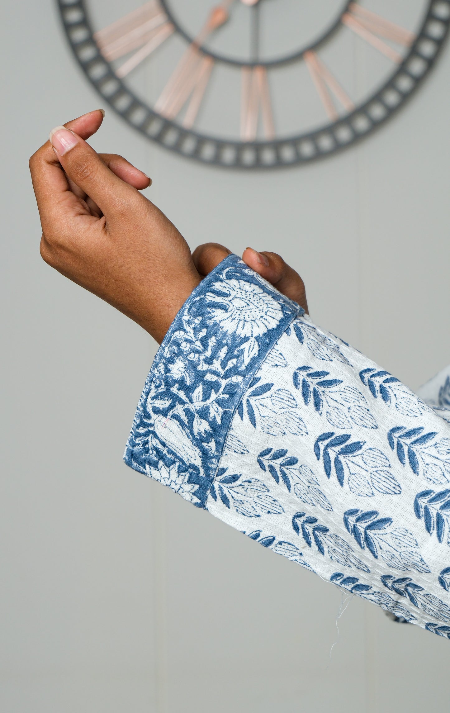 Indigo Bloom - Jaipuri Bathrobe