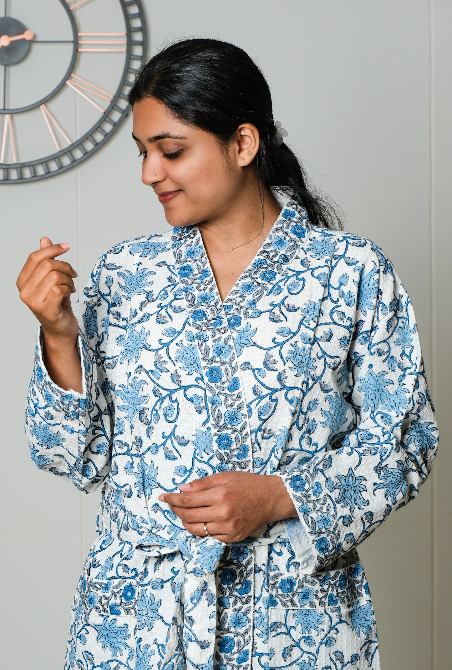 Blue Willow - Jaipuri Bathrobe