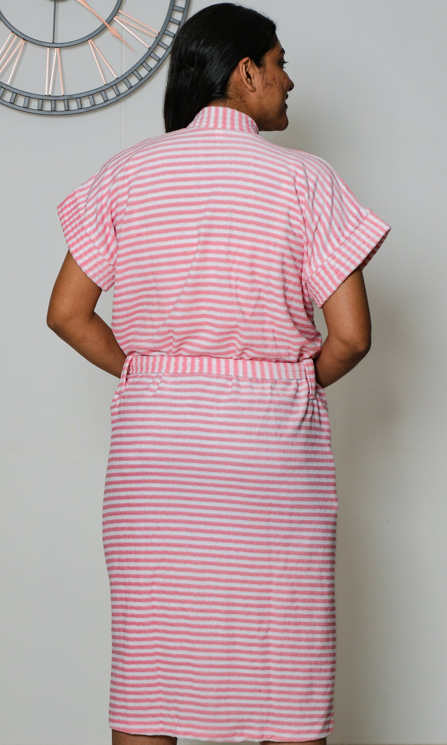 Cotton Candy Bliss - Stripe Bathrobe