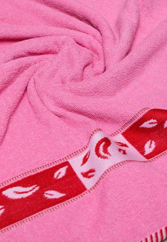 Rose Pink - Printed Towel
