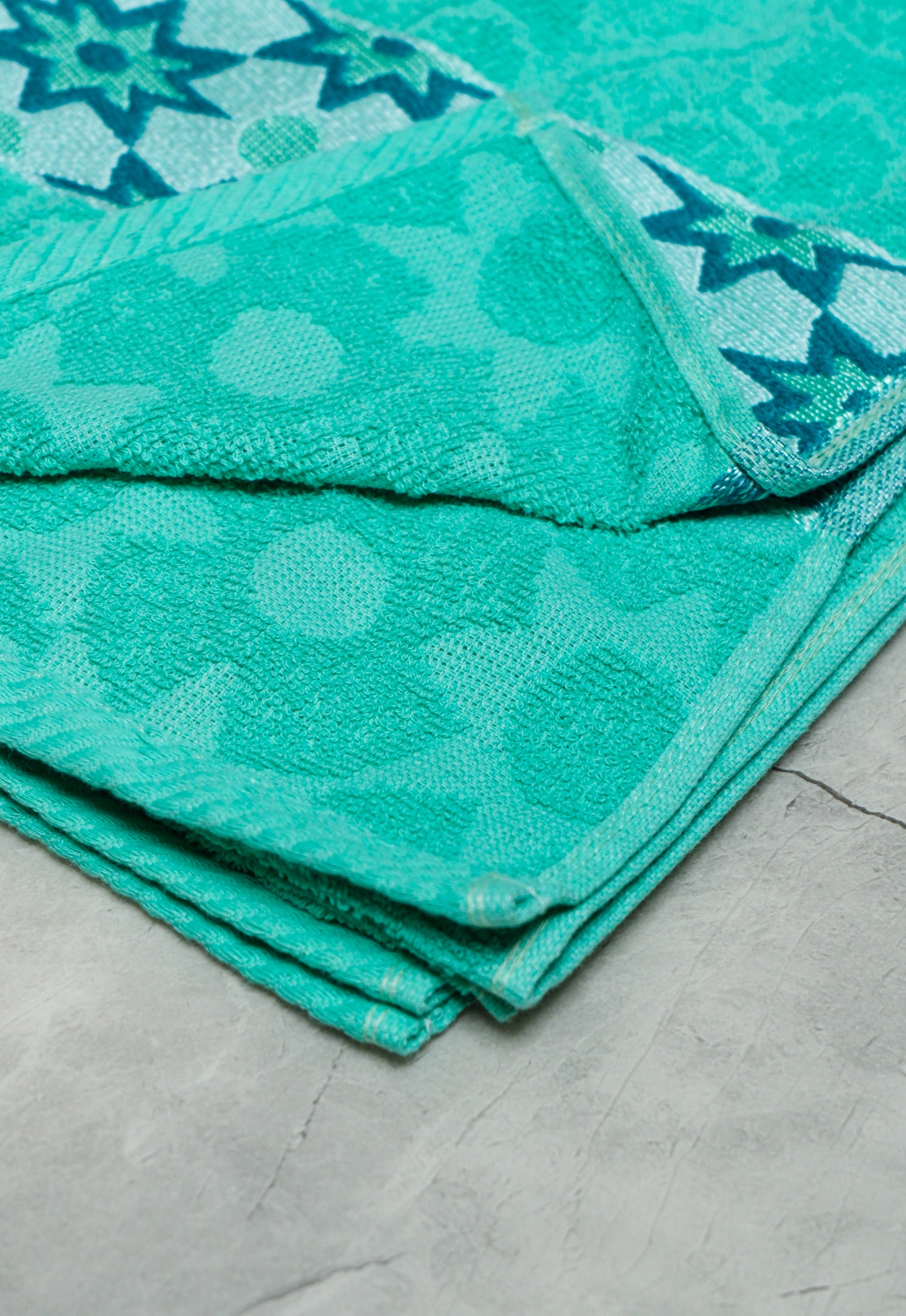 Mint Teal - Printed Towel