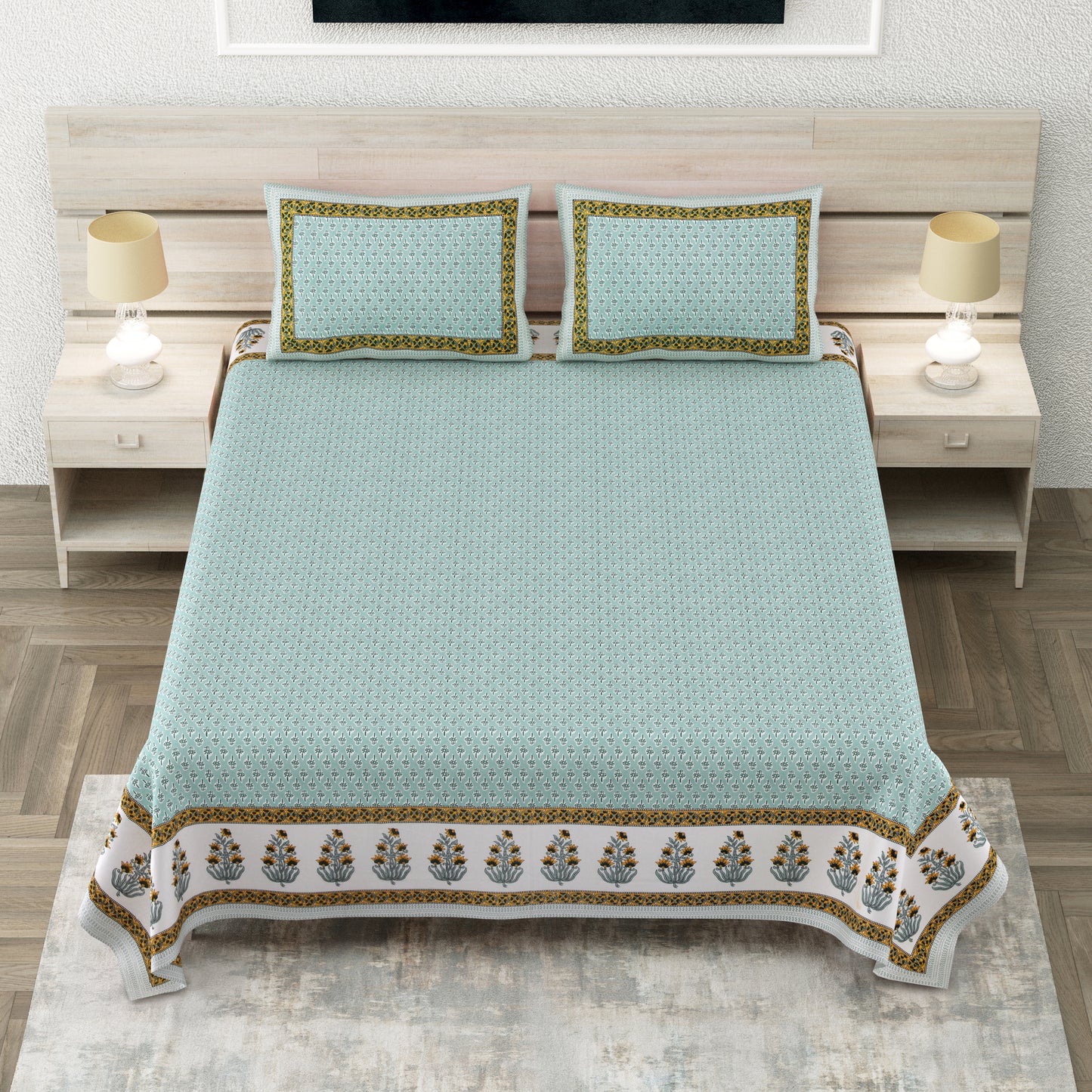 Mor Bagh Royale - King Size Bedsheet