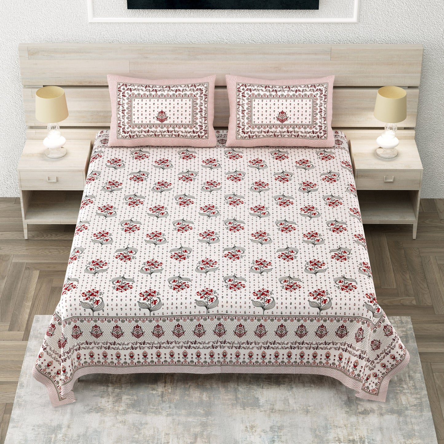 Jharokha Dreams - King Size Bedsheet