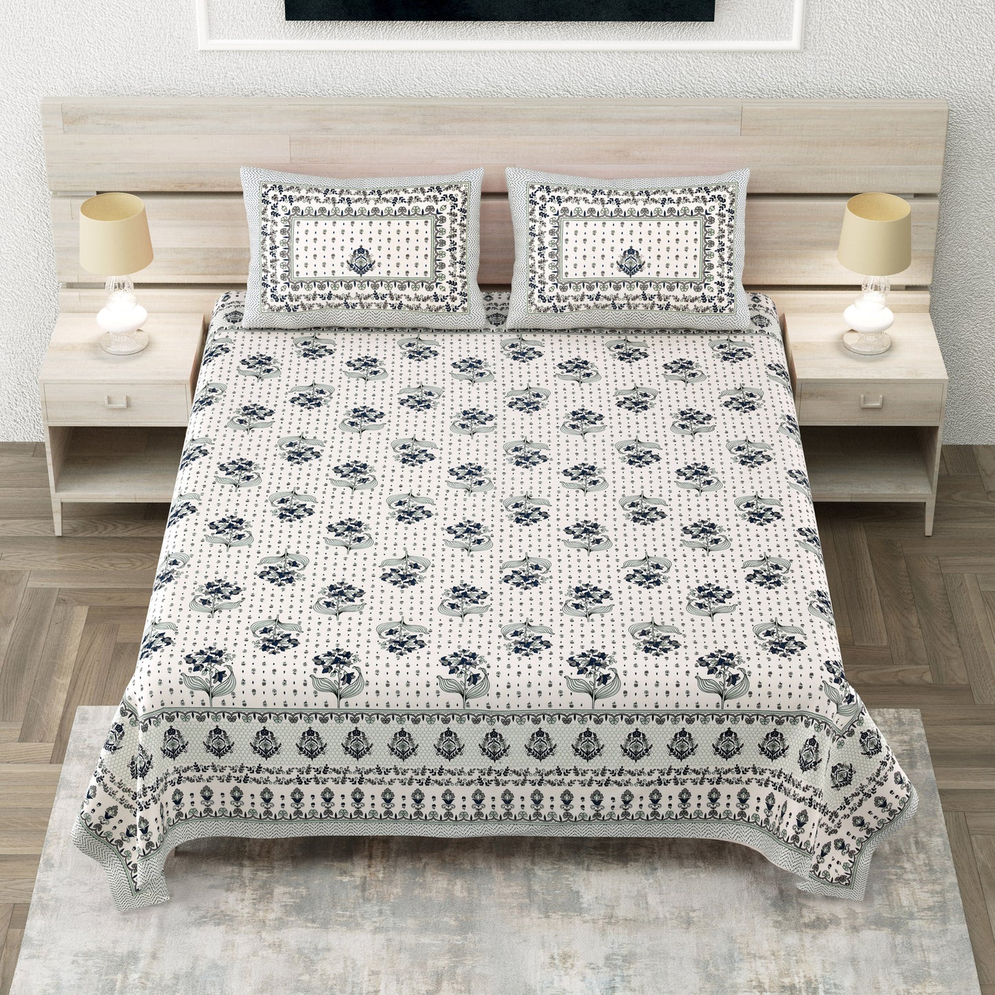 Jharokha Dreams - King Size Bedsheet