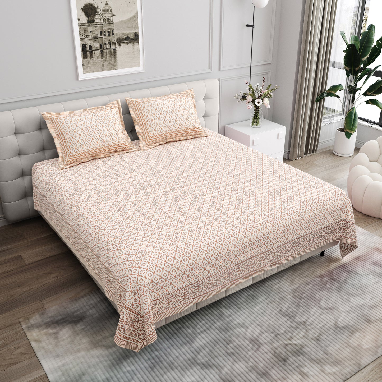 Cloud Mist - King Size Bedsheet
