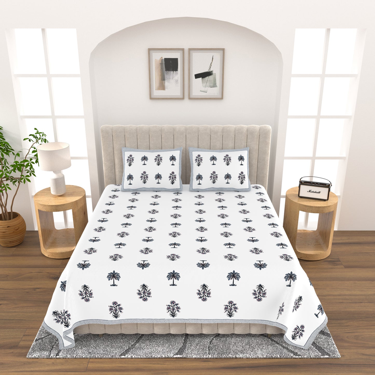 Cloud & Color - Double bed Bedsheet
