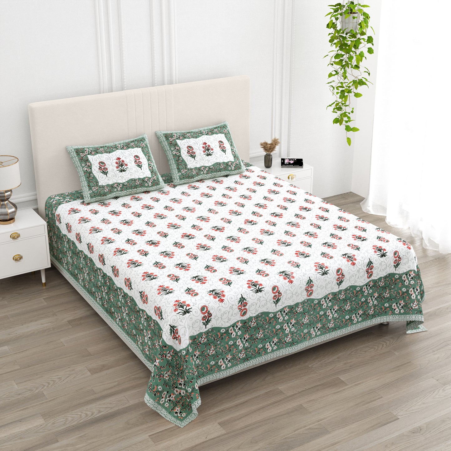 Island Flora - King Size Bedsheet