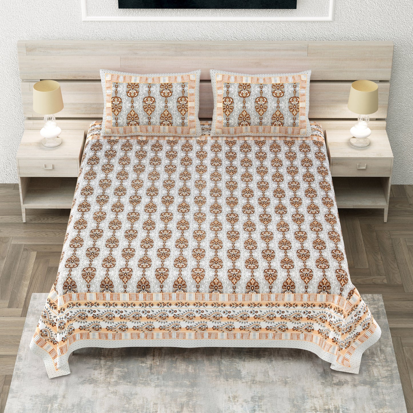 Mahal - King Size Bedsheet
