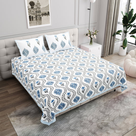 Chroma Bliss - King Size Bedsheet