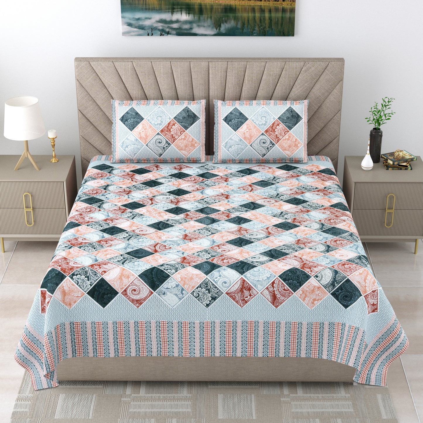 Royal Canopy - Double bed Bedsheet