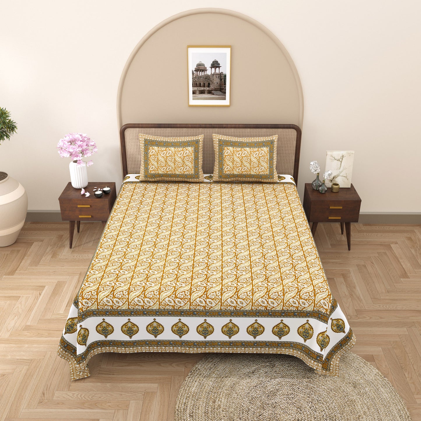 Boho Baagh - Double bed Bedsheet