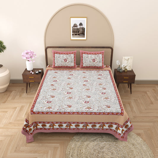 Jaipur Serenity - Double bed Bedsheet