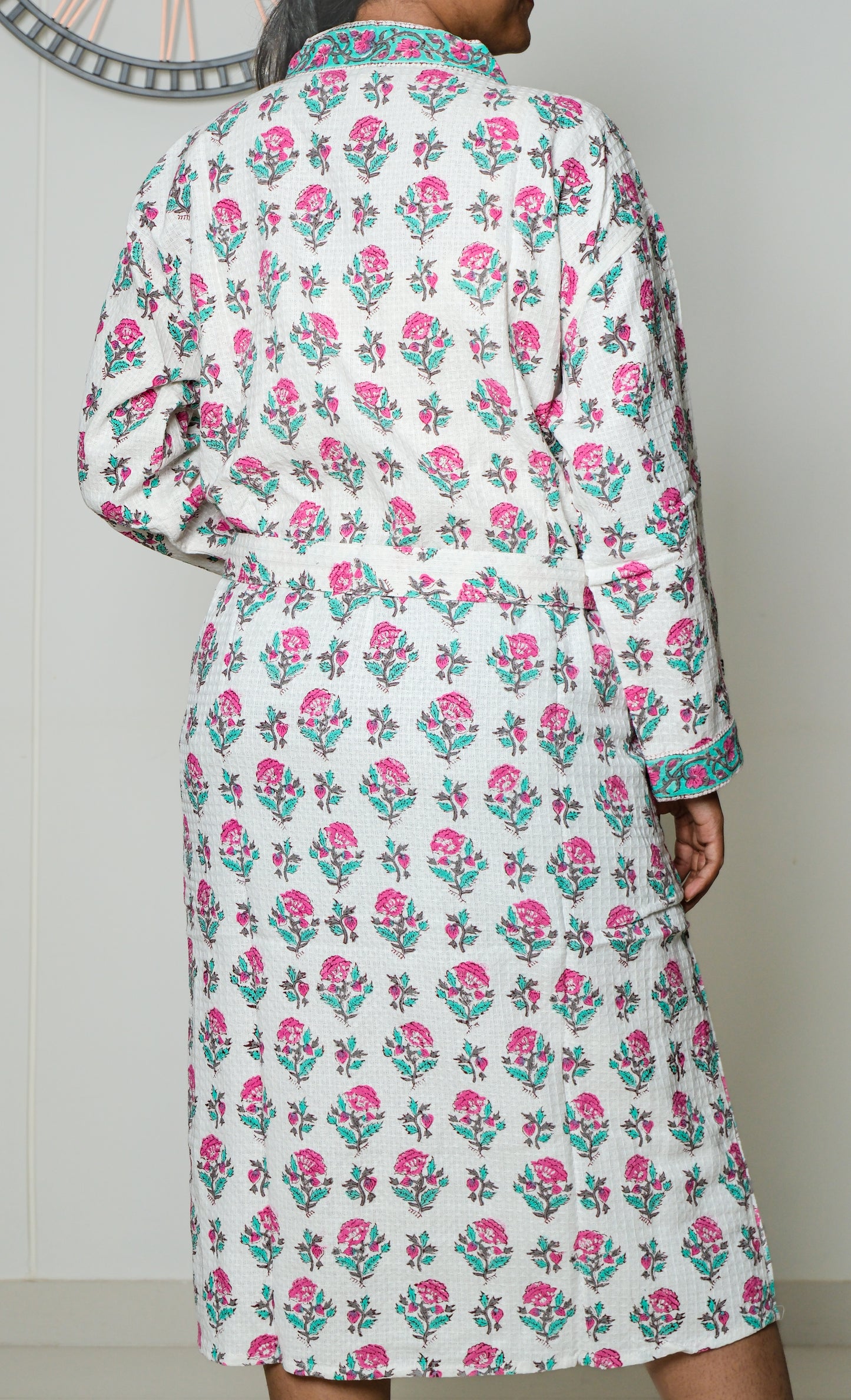 Mint Rose - Jaipuri Bathrobe