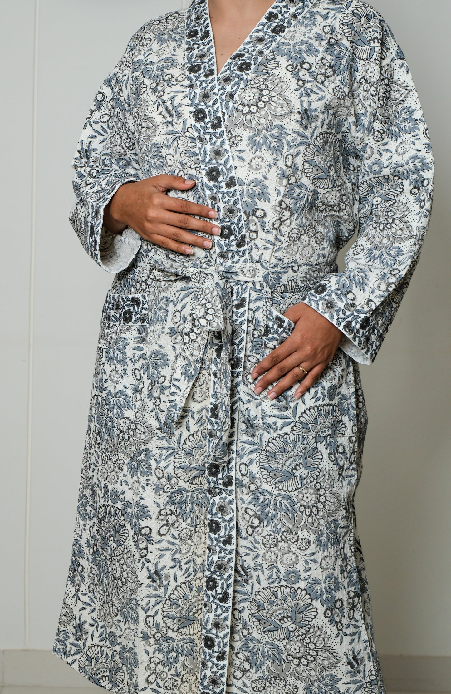 Twilight Garden - Jaipuri Bathrobe