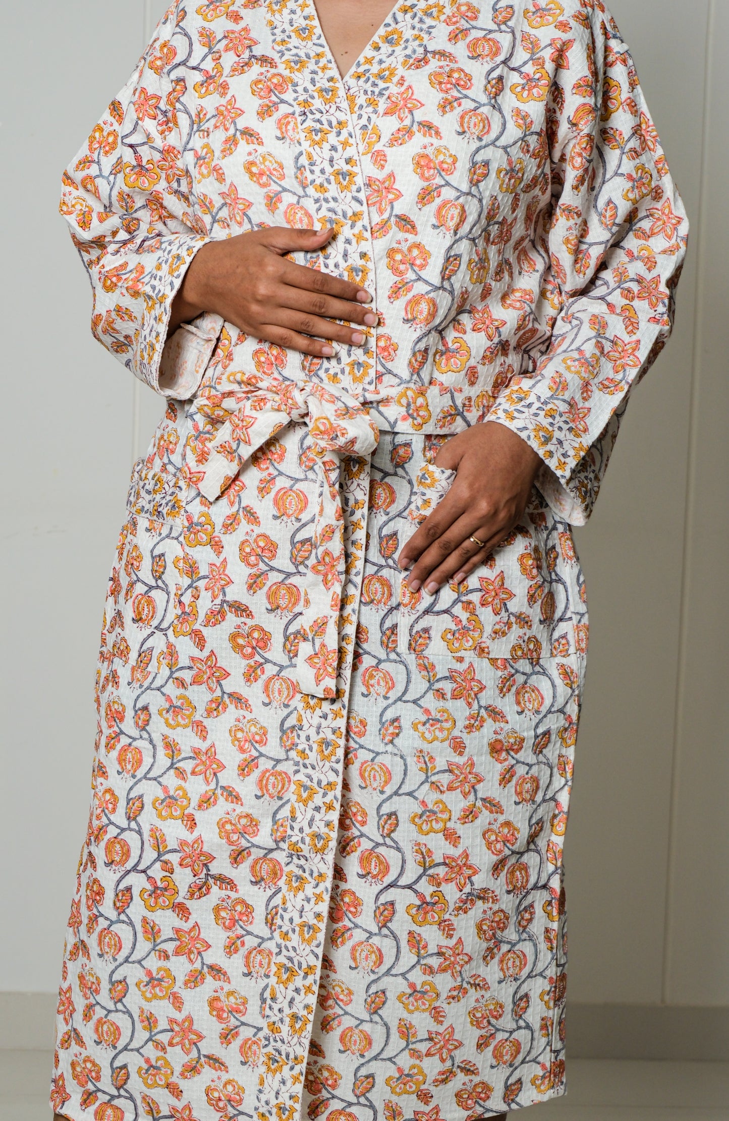 Rustic Bloom - Jaipuri Bathrobe