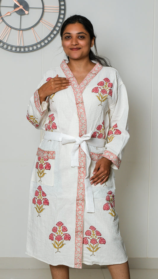 Royal Bloom - Jaipuri Bathrobe