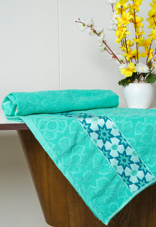 Mint Teal - Printed Towel