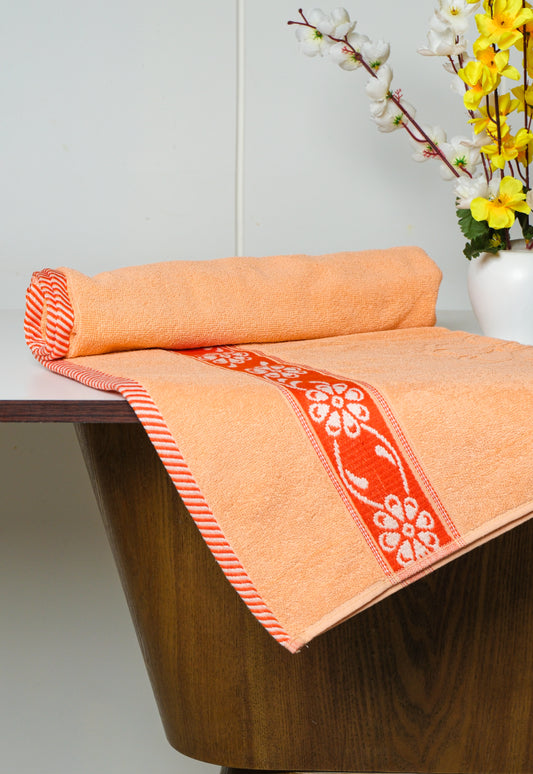 Sunset Orange - Printed Towel