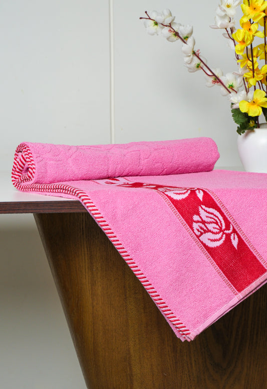 Rose Pink - Printed Towel