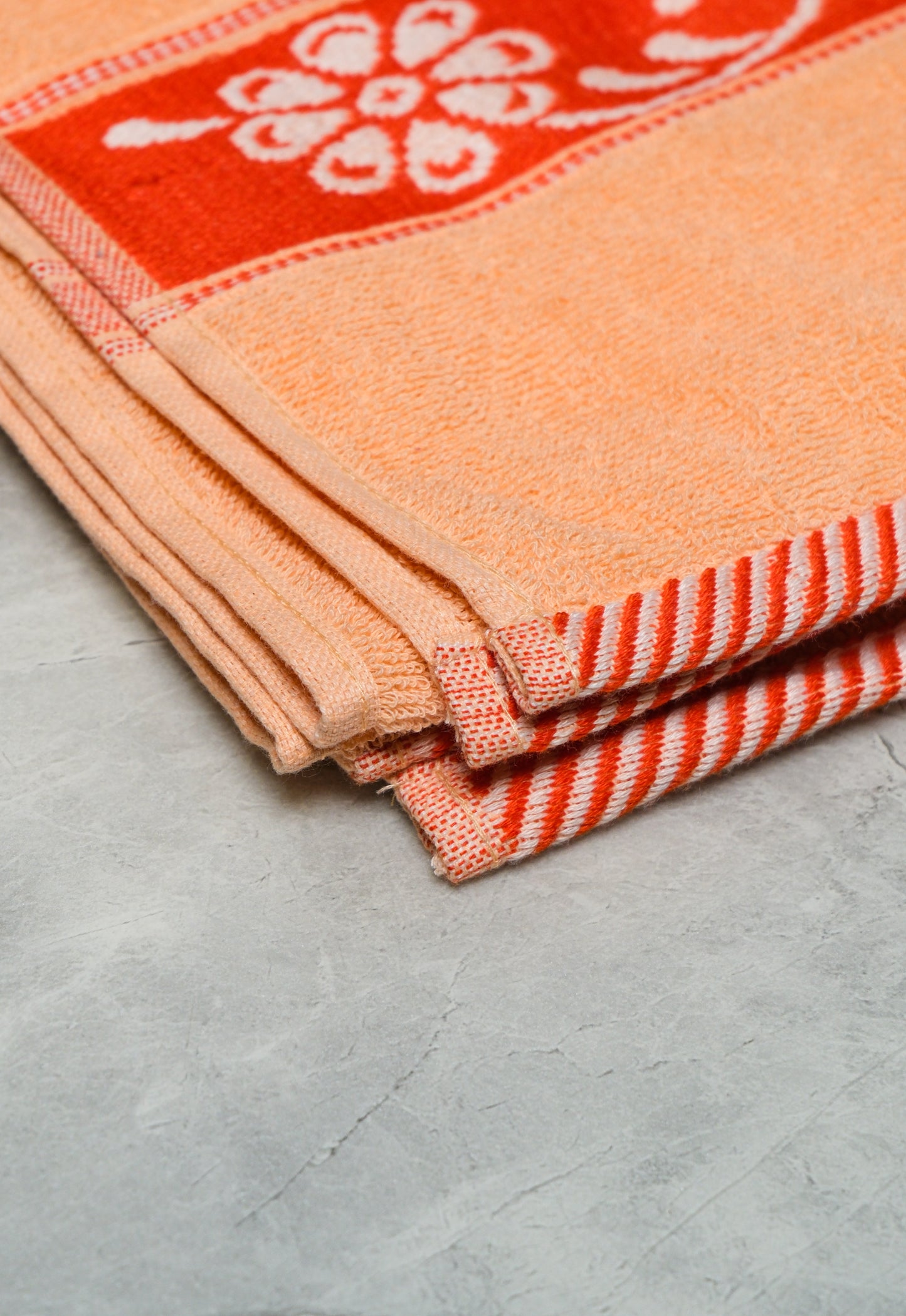 Sunset Orange - Printed Towel