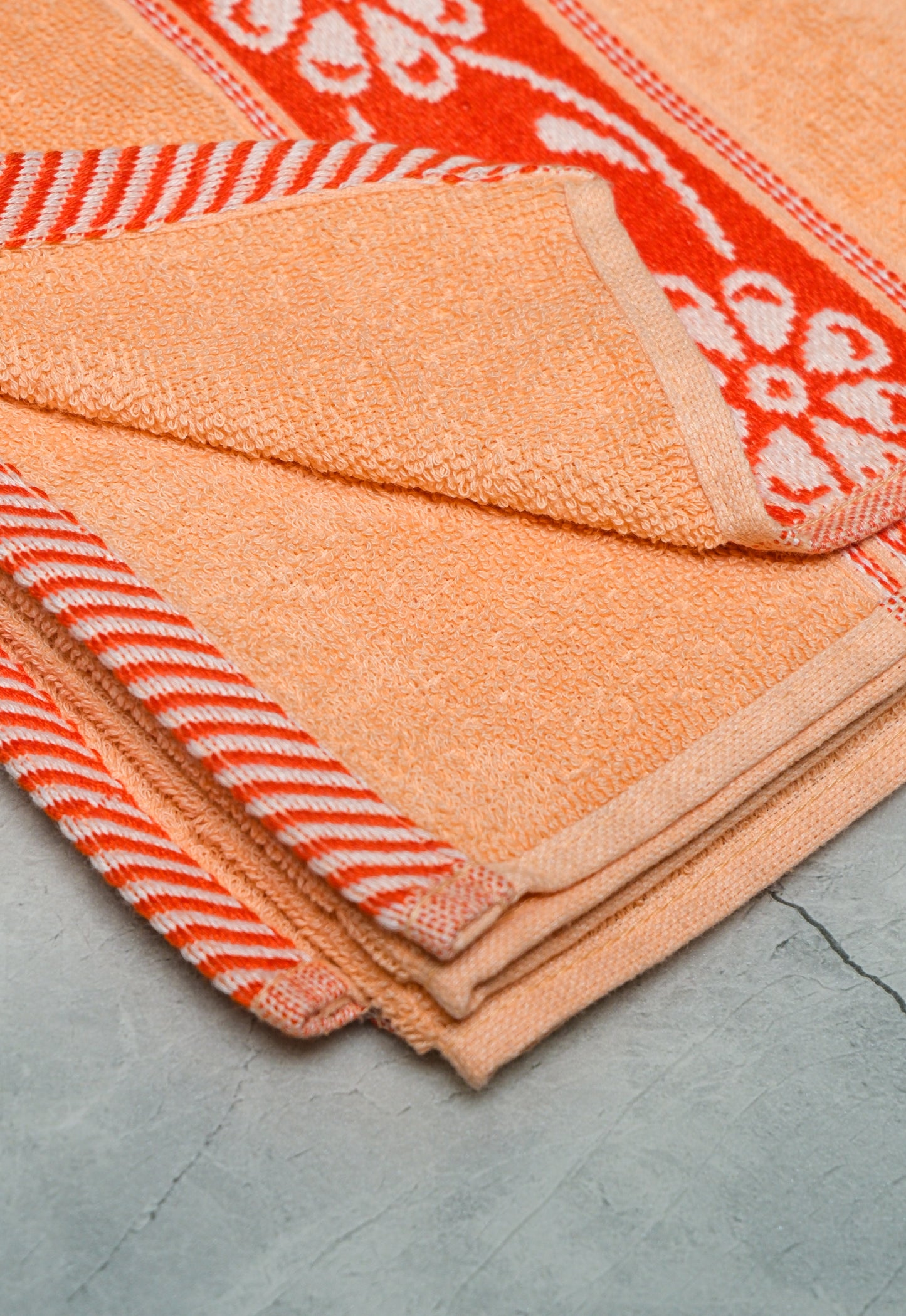 Sunset Orange - Printed Towel